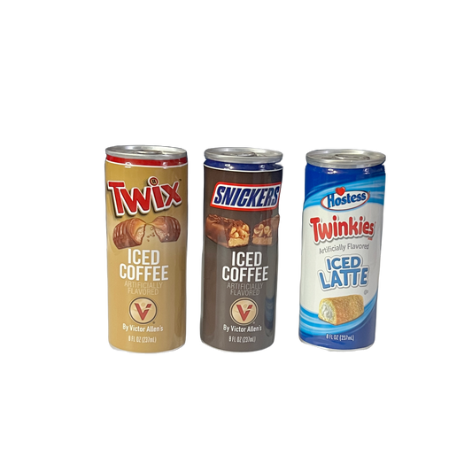 Twix, Snickers, Twinkies Iced Coffee